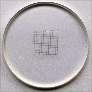 XuuSHA Acessórios de microscópio digital portátil C1 - C7 de vidro óptico de calibração de microscópio de vidro óptico Slides de calibração para ocular, régua retículo, acessórios de microscópio (cor: 1PC C5)