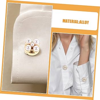   花モチーフ カフス チェーン付モンタナスワロフスキーカフスボタン（カフリンクス）