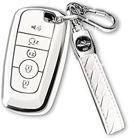 Vista 10 de Funda para Llave de Ford con Llavero, Estuche Protector de Llave de Carro con Soporte 5 Botones para Ford Explorer Fusion Escape Edge Expedition