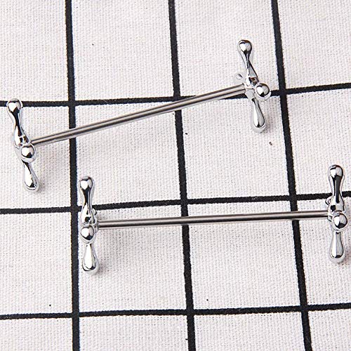 Hopbucan 4 StüCk Legierung EssstäBchen StüTze StäNder Gabeln Messer Halter Rack StäNder Metall Tisch Dekoration (Silber)