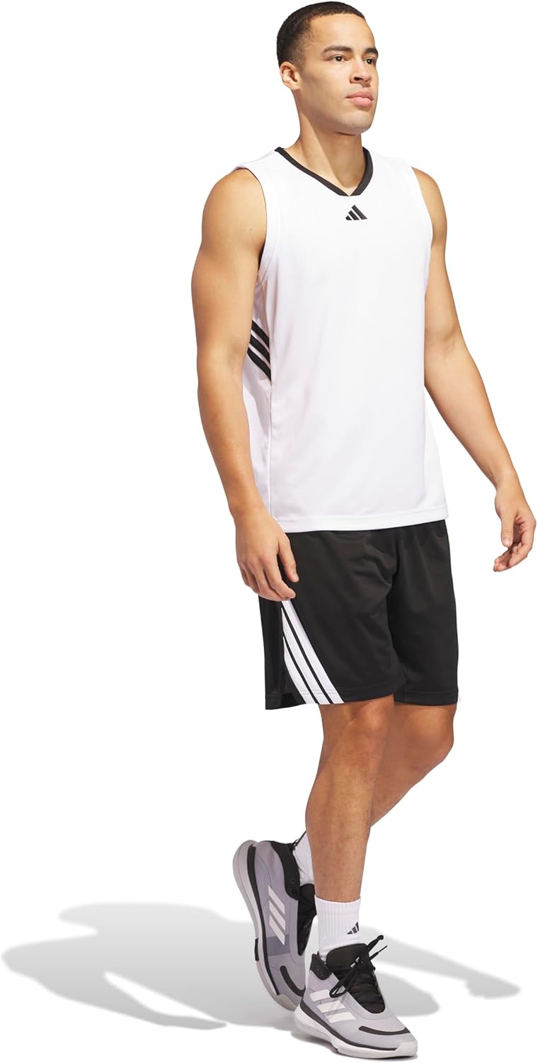 Adidas Mens Basketball Legends 3-Stripes Shorts - Image 7