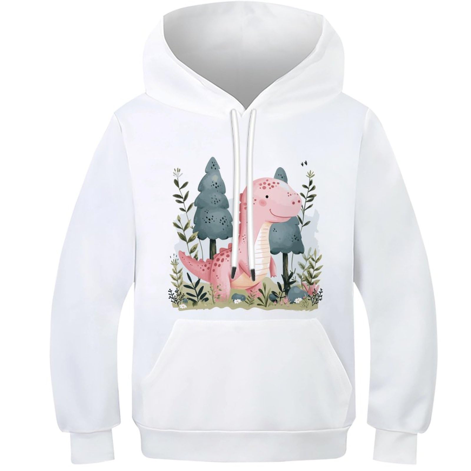 Pull dinosaure à capuche vêtement léger mi-saison ado - 8