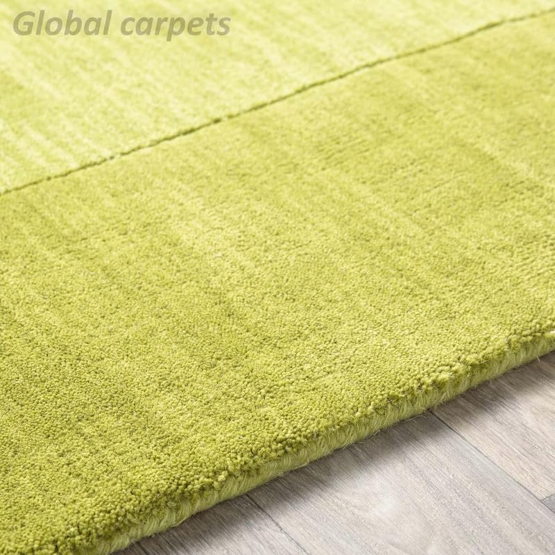 Image of Carpets and Rugs Handwoven Woolen Thick Floral and Contemporary Designs for Area Rugs, Carpets for Living Room, Bedroom, Hall 3x5 feet