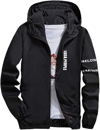 hooded windproof jacket