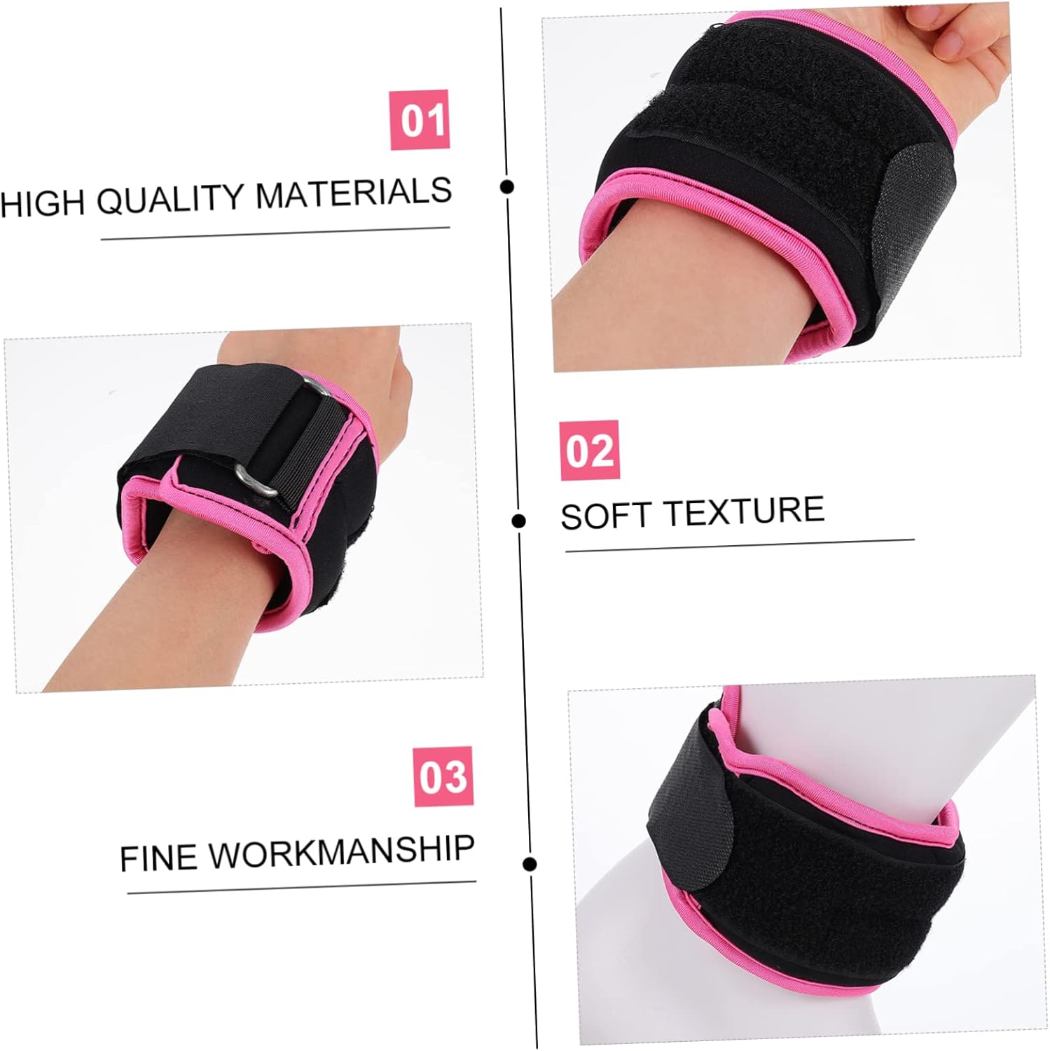 2pcs Adjustable Ankle Weights Leg Bands for Fitness Training Total Weight Each Comfortable Practical for Running Yoga and Strength Workouts