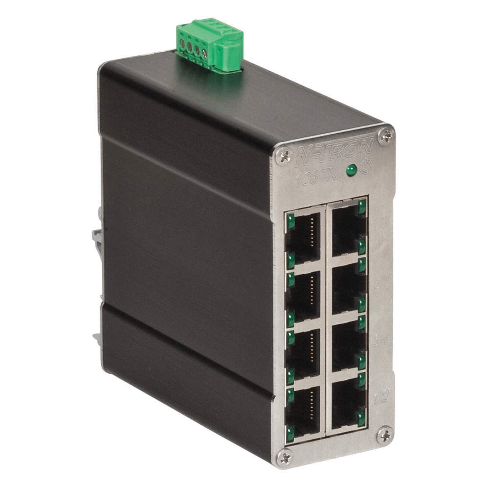 Red Lion N-TRON 108TX 10/100BaseTX Industrial Ethernet Switch with 8 Ports