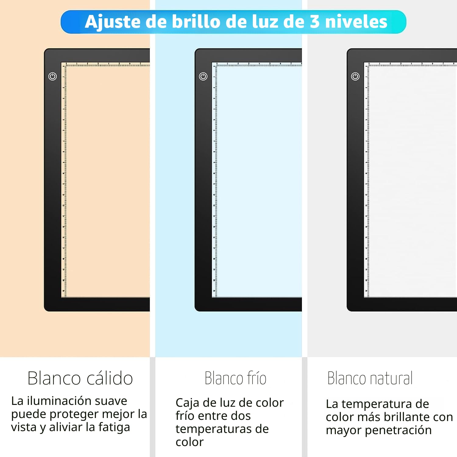 Escáner Portátil Ultradelgado de Negativos y Diapositivas, Panel de Luz LED 12x9 Pulgadas, Visor de Película