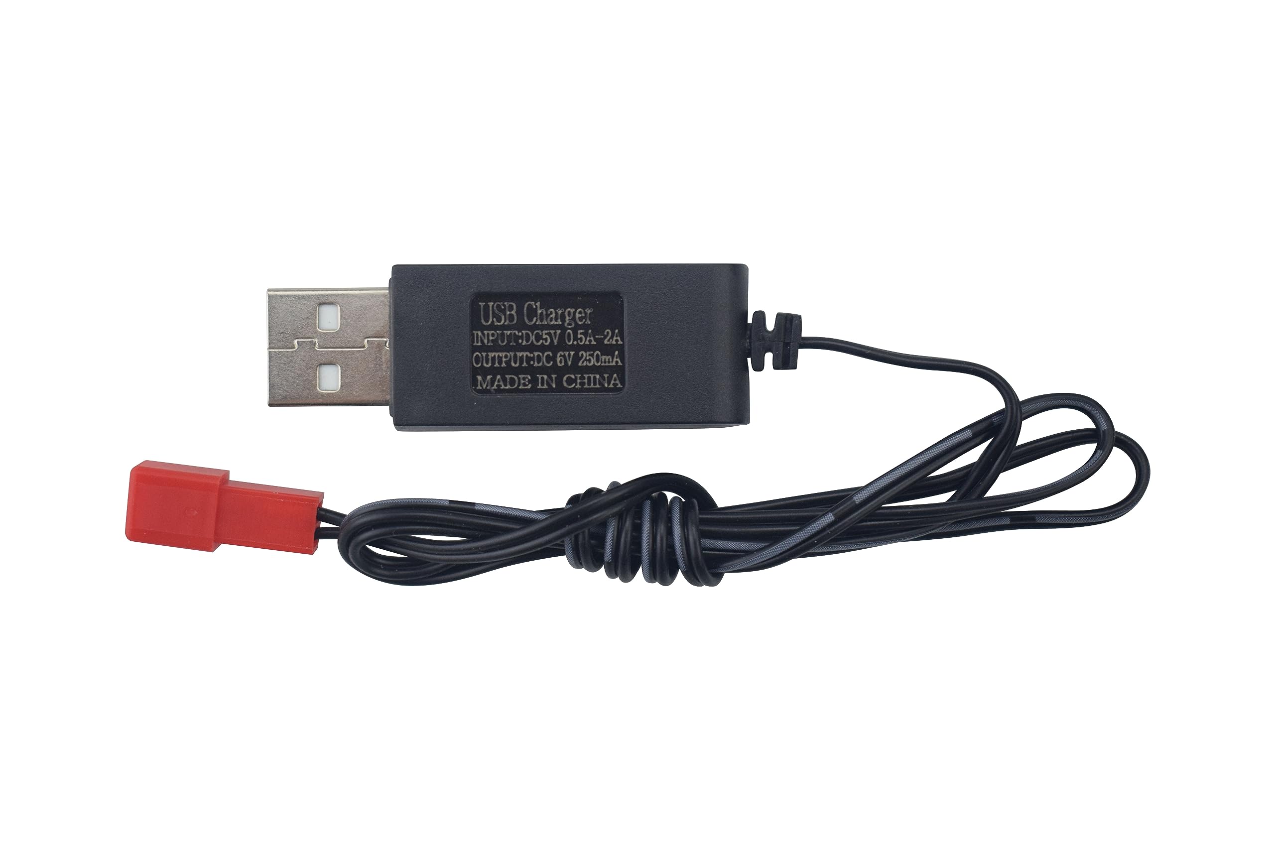 Fytoo 3PCS 6.0V JST-2P Plug USB Charging Cable for RC B ulldozers Excavators Trucks Tanks Engineering Vehicles RC Toy Cars Remote Control Car Battery Charger