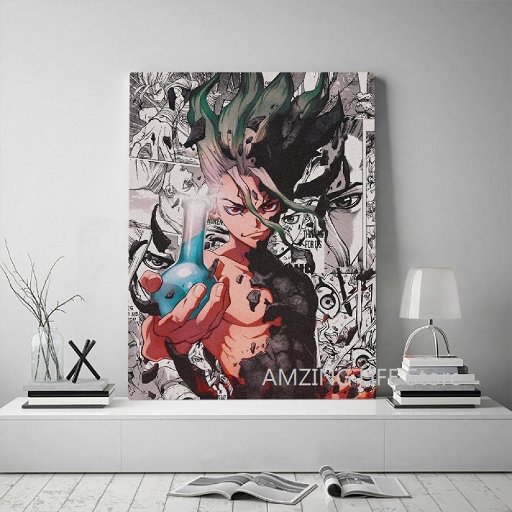 Toile bande dessinée grand format 60 * 80 cm pour aménagement de studio de geek