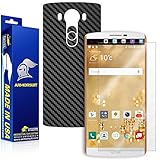 ArmorSuit MilitaryShield® - LG V20 Screen Protector + Black Carbon Fiber Skin Back Protector w/Lifetime Replacements - Front Anti-Bubble Ultra HD Shield
