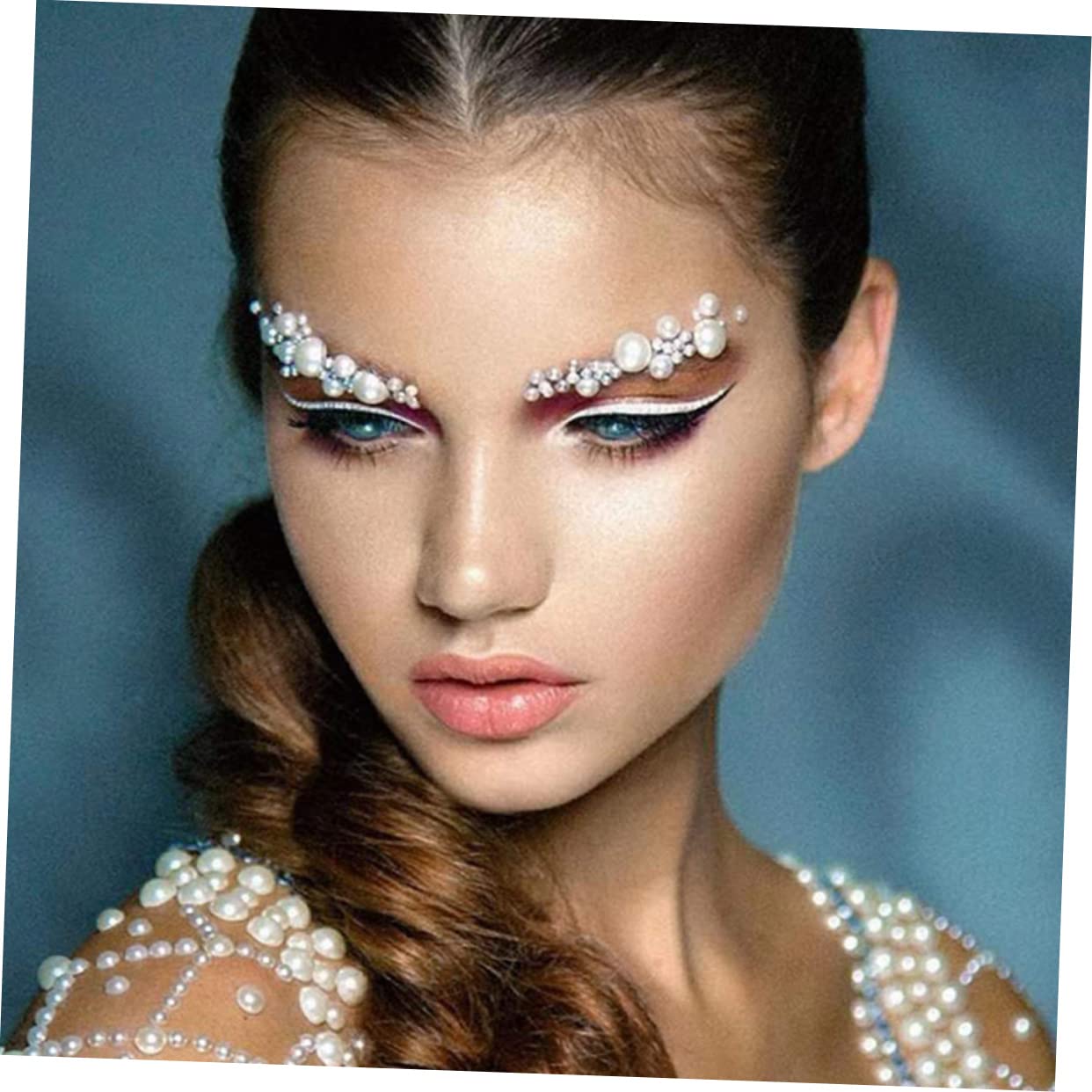 FRCOLOR 25juegos Pegatinas Faciales De Piedras Brillantes Autoadhesivas De Gemas Para Decoración De Maquillaje Festivales y Fiestas