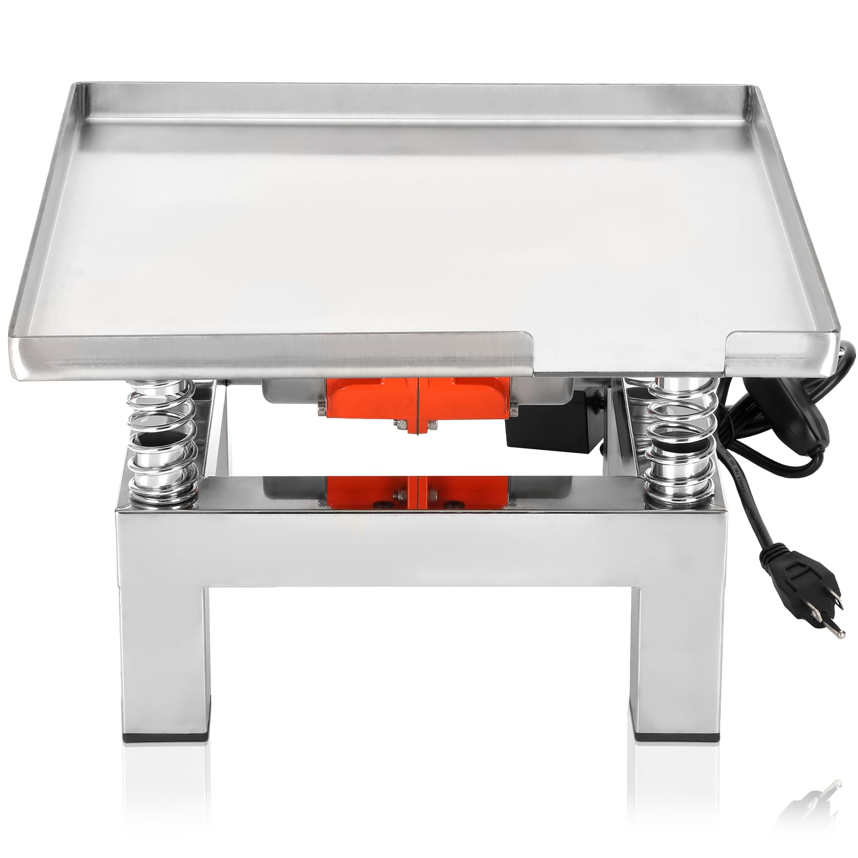 50 50cm Concrete Vibration Table 110 120W Vibrating Test Bench Stainless Steel 77 lbs for reducing material gaps