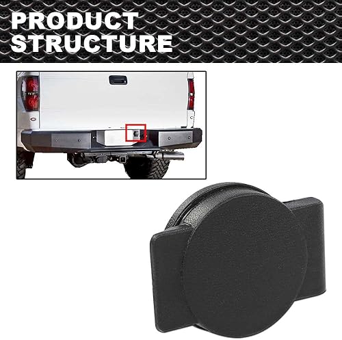 Miniatura 9 de Cubierta de bloqueo de rueda de repuesto para parachoques trasero compatible con Ford F150 2004-2014 4L3Z-15402A36-AA