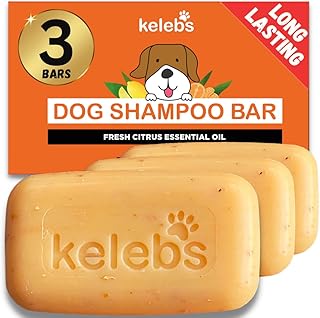 Hundeshampoo gegen Geruch – Citrus Hundeshampoo Bar, natürlich, plastikfrei, vegan, für Frische und Pflege product image