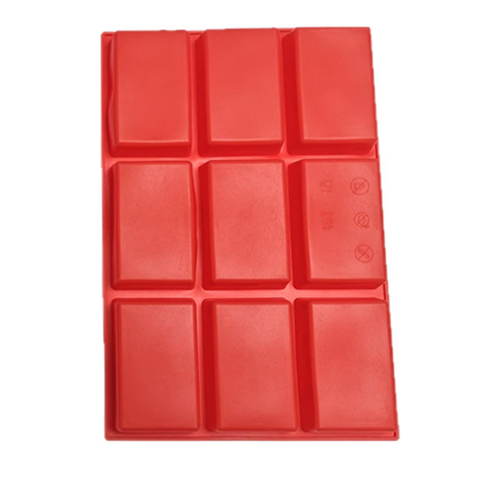 NEWFT Functional Silicone for Cakes Soap Jellies Chocolate 9 Cavity Creative Homes Baking Tool