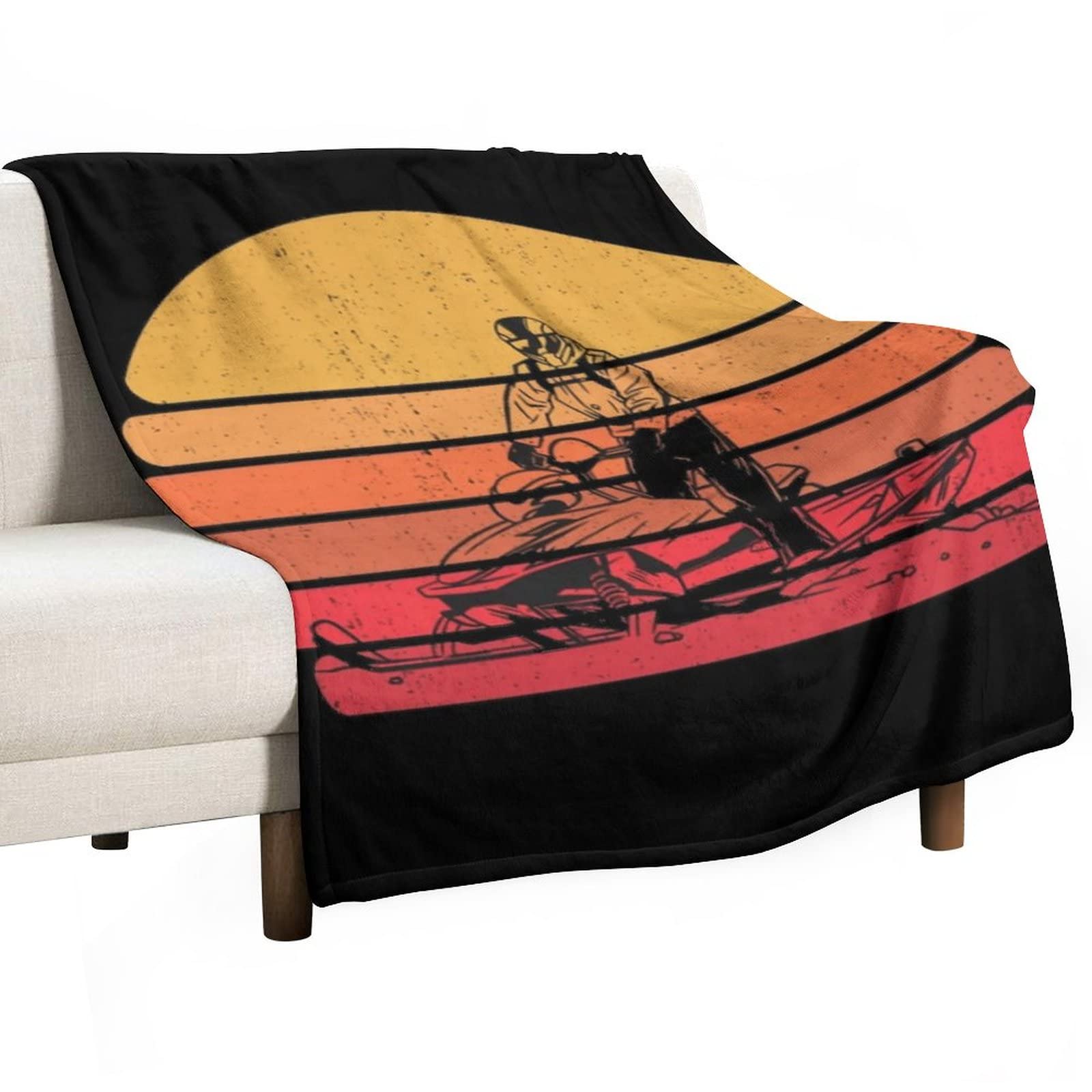 Snowmobile Fabric For Fleece Blankets