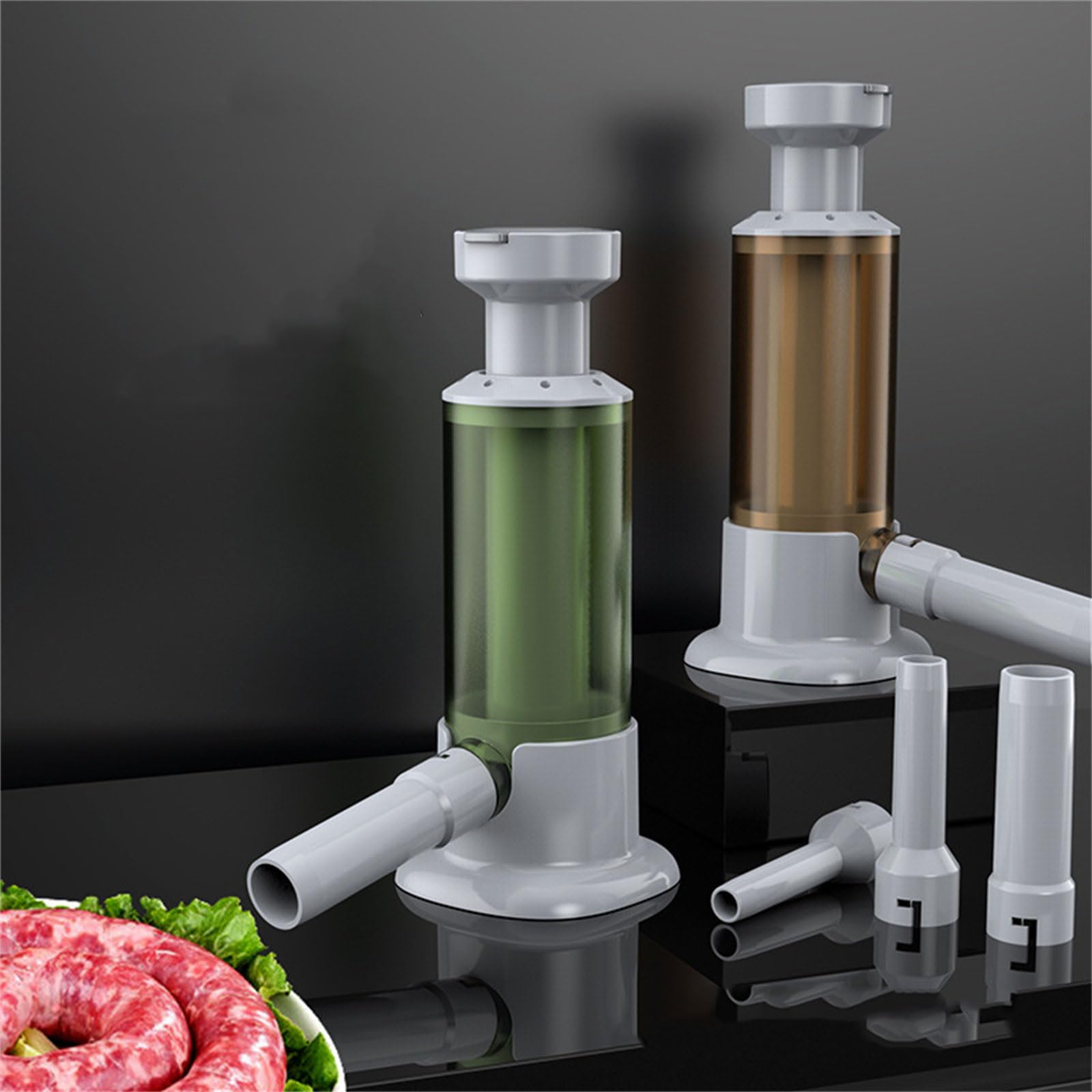 Salsicciotto Manuale Fai Da Te: Riempitrice Per Salsicce In Plastica 500ml, 4 Ugelli