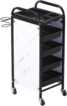 Beauty Salon Wagon, Beauty Salon Cart, With Casters, 4 Drawers, Barber Cart, Tool Wagon, Hair Dryer Holder, Service Car, Salon, Fashionable, Barbershop, Hot Spa, Salon, Salon, Salon, Kitchen