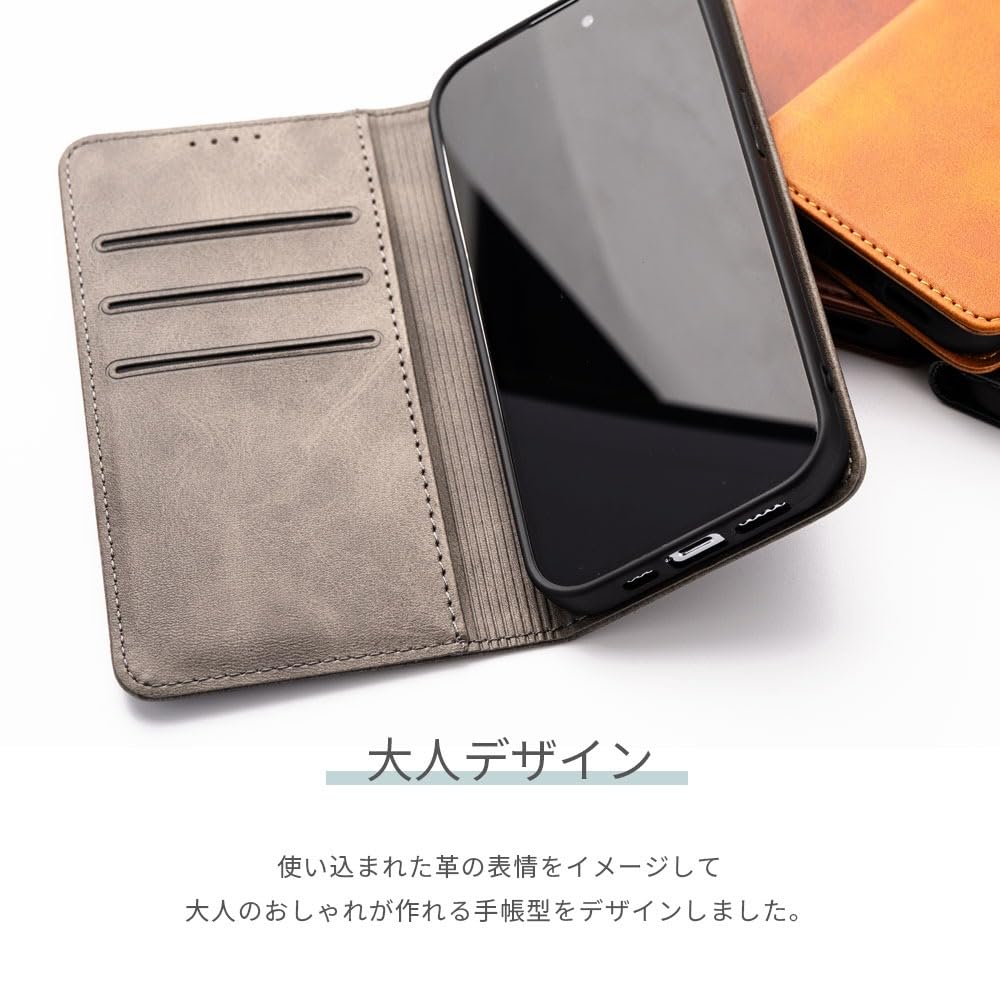 Amazon.co.jp: empire 手帳型 スマホケース (ローズゴールド,iPhone14 