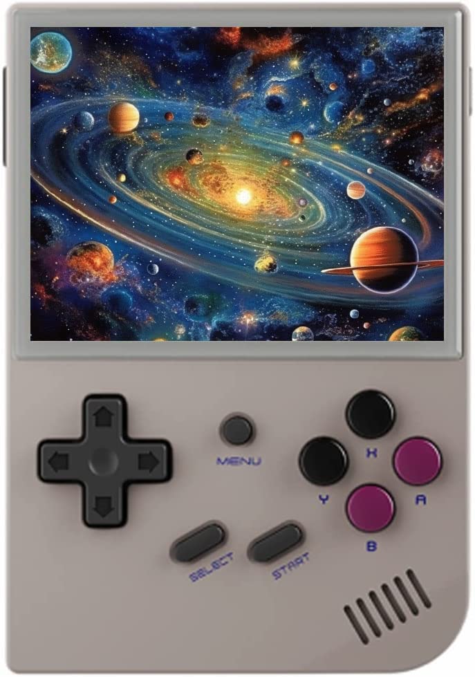 RG35XX Console de Jeux Portable 5470+ Classiques Jeux, 64Go, système Linux, Quad core Cortex-A9, RG35XX Console de Jeux Vidéo Retro 3.5 Pouces IPS, supportant le Gamepad et sortie HDMI TV