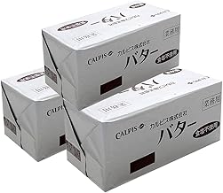 Calpis Butter Set of 3, Unsalted Butter 15.9 oz (450 g) x 3 (4,350 g) Phantom Butter Calpis 35 Bottles in Bulk Purchase Mama Pan