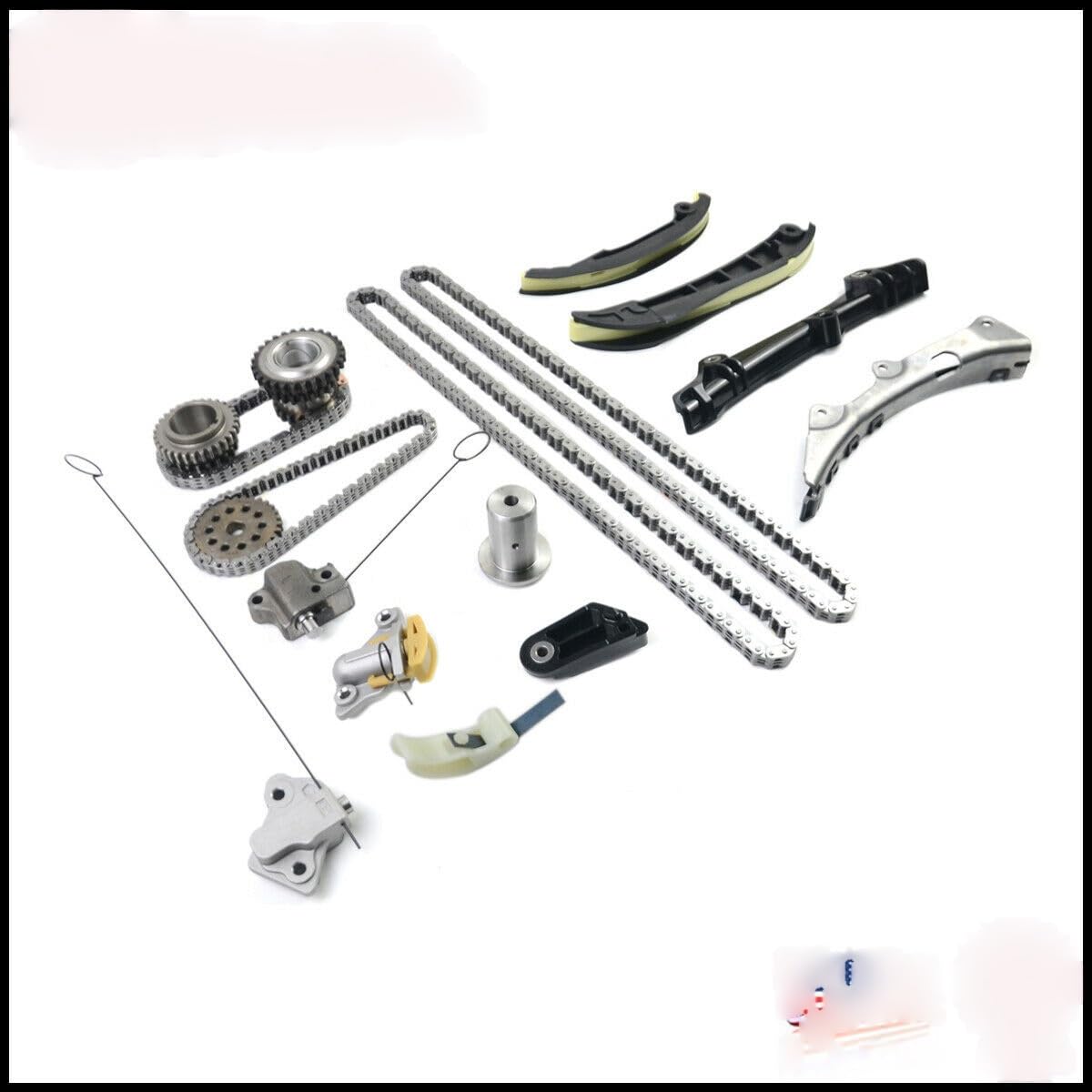 łańcuch napędowy oleju Pasuje do Chrysler 200 300 Pasuje do Jeep Pasuje do Cherokee 2011-2015 3.6 V6 GAS 5047891AA AP01 Zestaw łańcucha rozrządu łańcuch pompy oleju auto