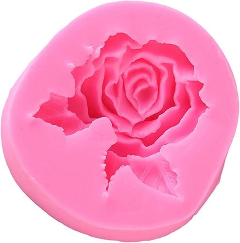 Miniatura 1 de Molde de silicona para pastel de flores de rosas grandes 3D, molde de chocolate para hornear, resistente a bajas y altas temperaturas, fácil de usar