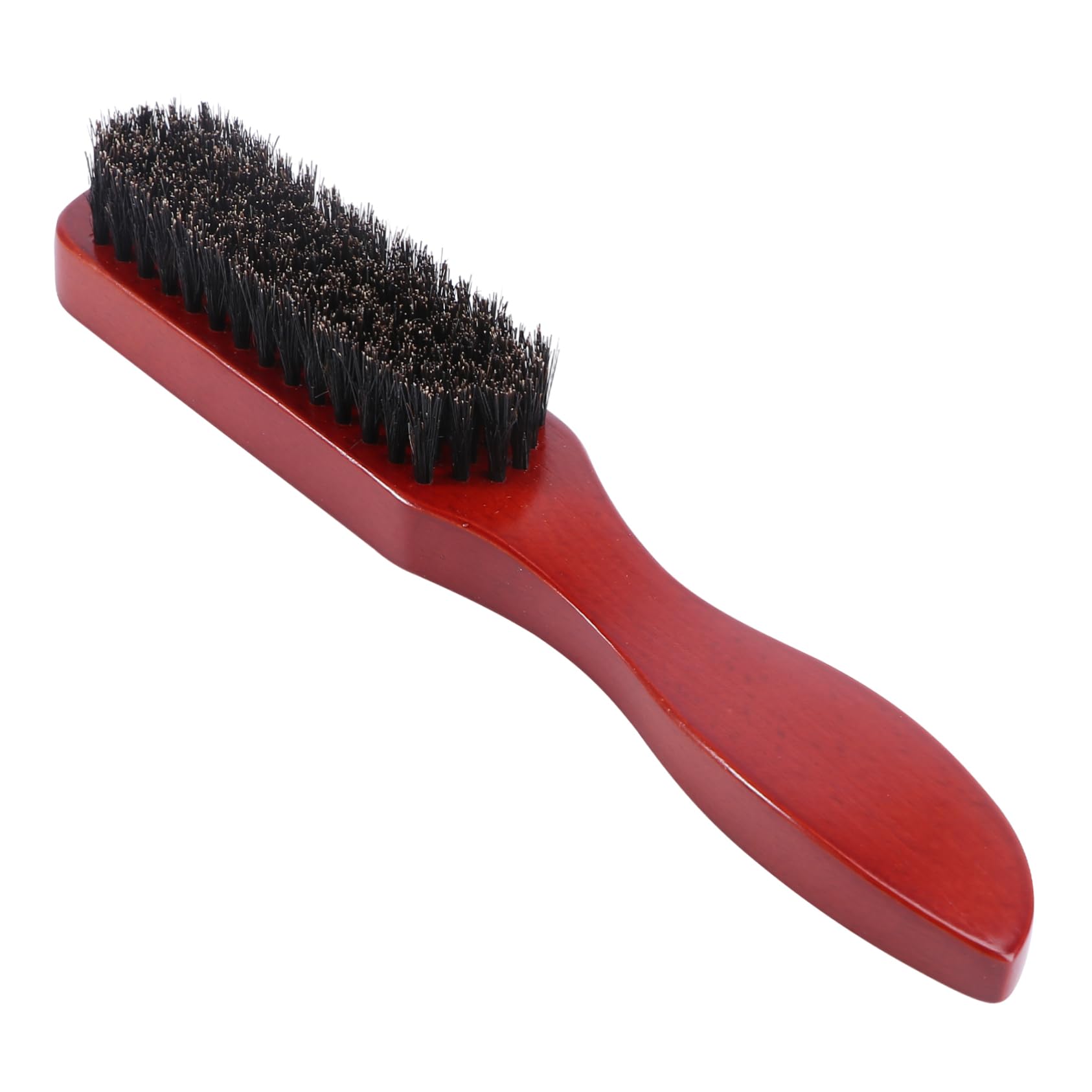 SOESFOUFU Natural Solid Wood Brush Pig Bristle Hair Brush Men's Beard Cleaning Styling Tool
