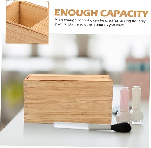 Miniatura 6 de EXCEART 6 pcs Box Pull Out Wooden Box Retro Decor Woodsy Decor tablescape Decor de Madera Wooden Storage case Jewelry Organizer Tray Small Jewelry