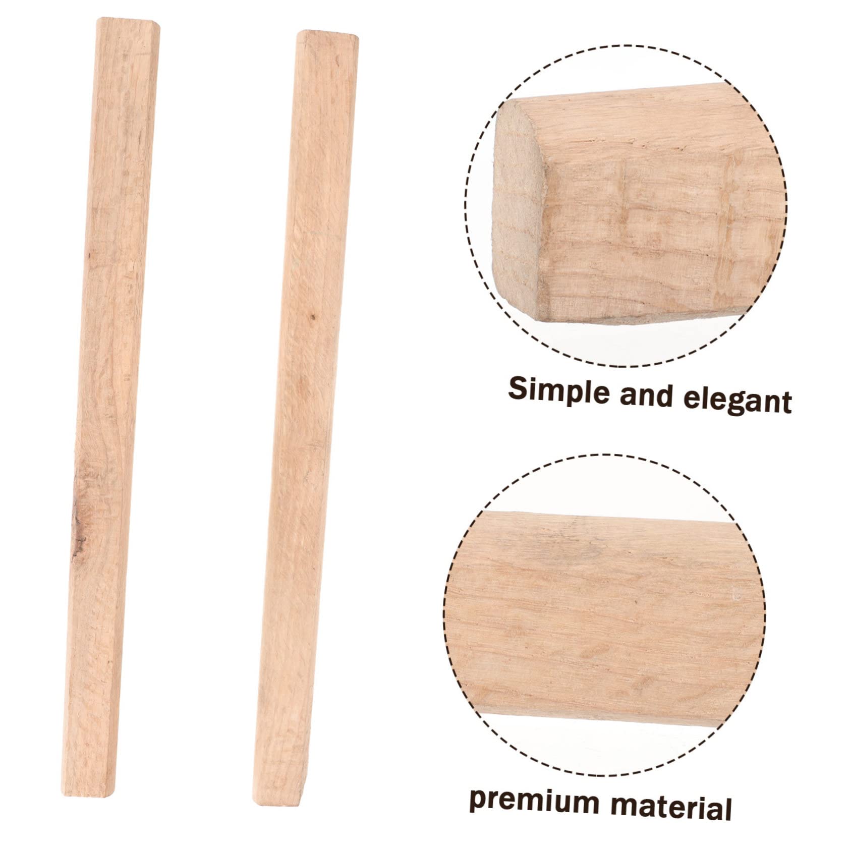 Mipcase 2Pcs Durable Hatchet Handles Flat Replacement Axes for Camping Chopping for Woodworking Outdoor Tasks Sturdy Reliable Design