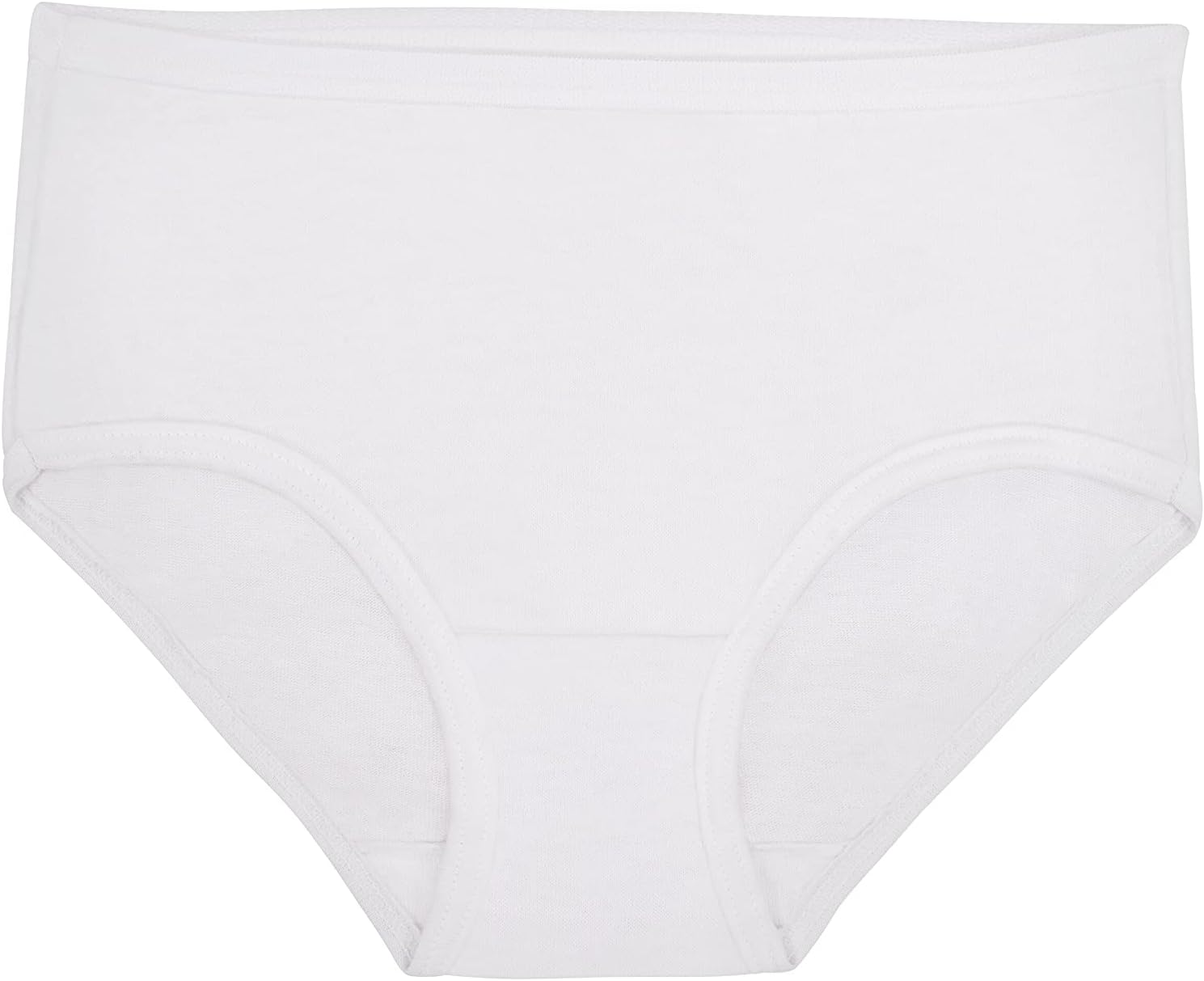 Fruit of the Loom Girls' Cotton Brief Underwear Multipacks 4 Brief - 6 Pack - White