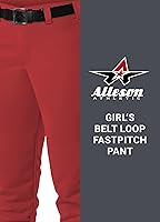 Vista 5 de Alleson Athletic Girls Belt Loop Fastpitch Pant Escarlata