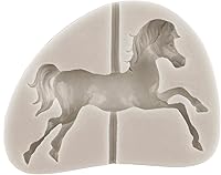 Vista 4 de Sijiangmold Carousel Horse Silicone Fondant Molds Merry-Go-Round Chocolate Gum Paste Molds For Cake Decorating Chocolate Gum Paste Cupcake Topper
