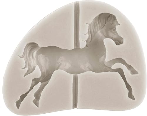Vista 4 de Sijiangmold Carousel Horse Silicone Fondant Molds Merry-Go-Round Chocolate Gum Paste Molds For Cake Decorating Chocolate Gum Paste Cupcake Topper