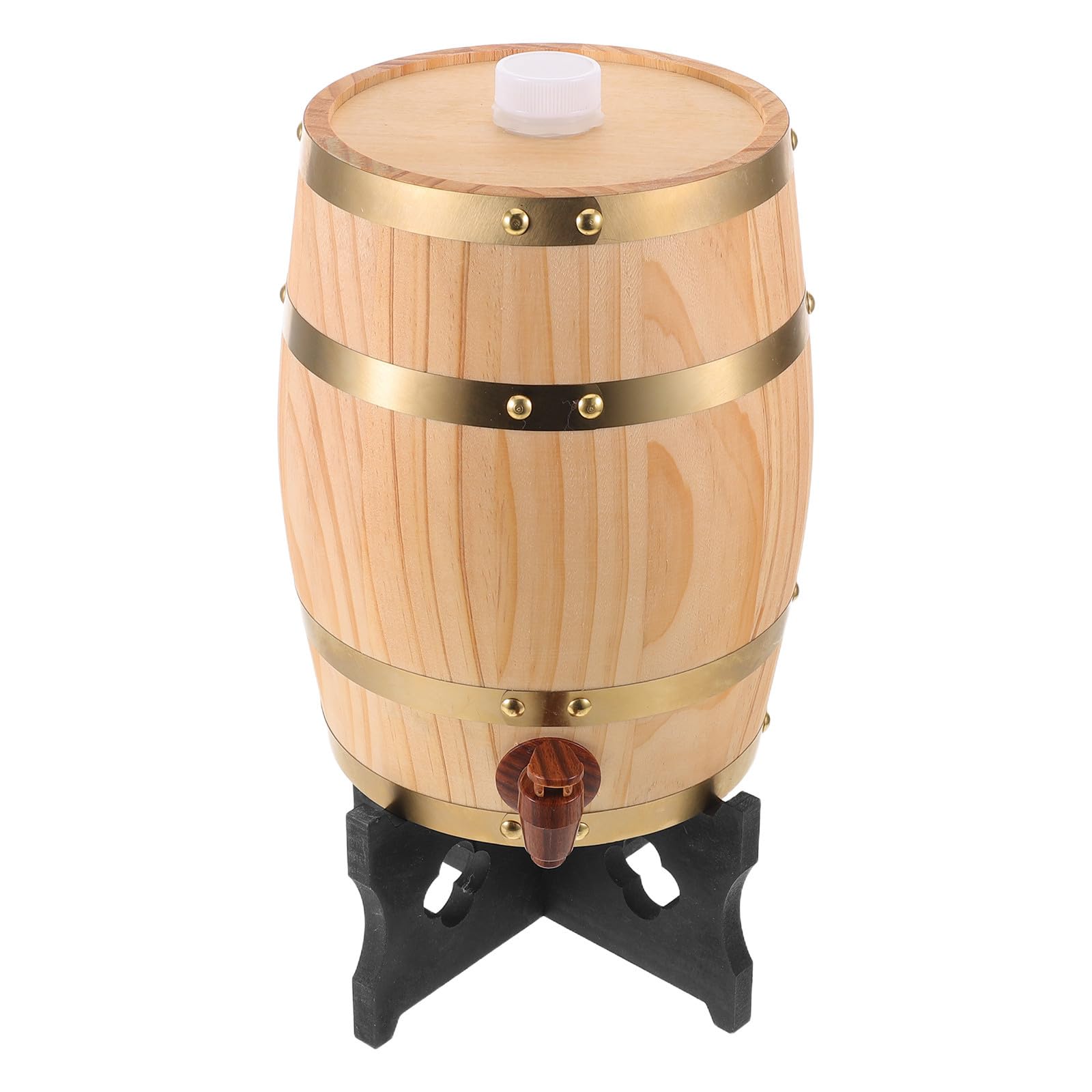 Barril de Roble de 5 L para Vino y Cerveza, Madera Vintage