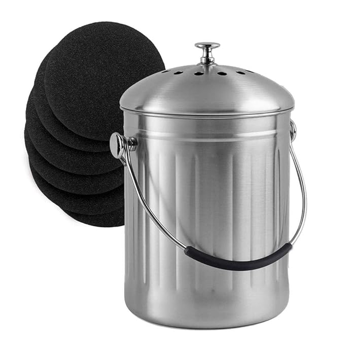 Buy rosemaryrose Charcoal Filters For Kitchen Compost Bins Charcoal