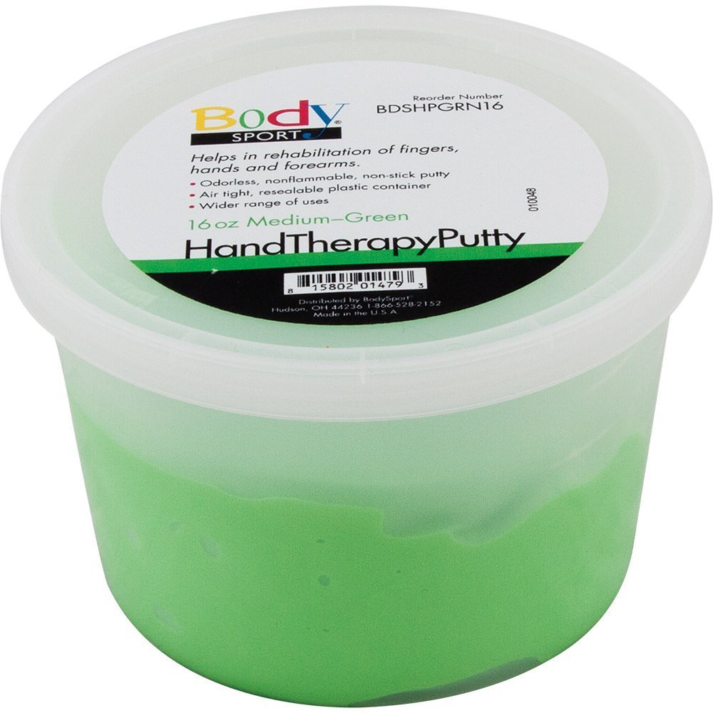 Body Sport Therapy Putty 16oz Green - Medium Resistance by Body Sport