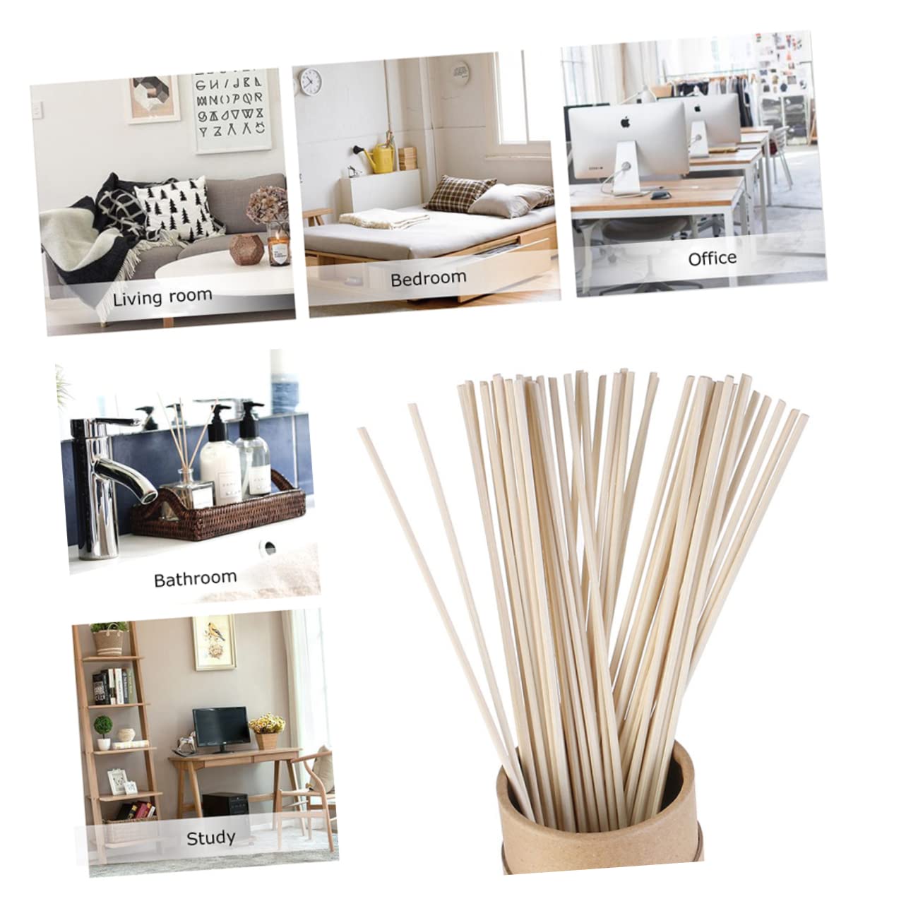 PRETYZOOM Rattan Diffuser 150pc Essential Oil Sticks Diffuser Sticks Fragrance Oil