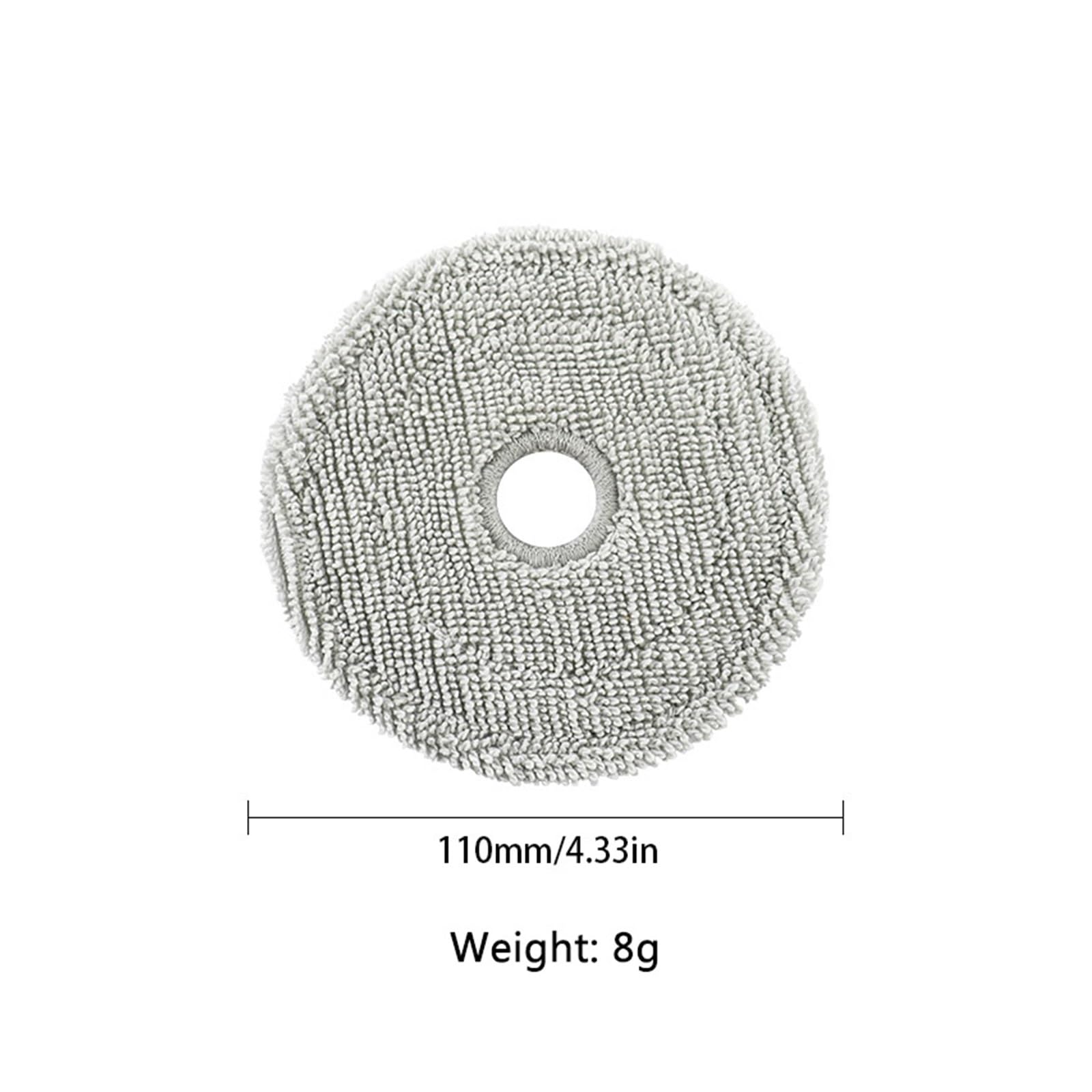Paño for fregar suelos, Compatible con Ecovacs, Mini | Bolsa for polvo del cepillo lateral principal(SET18)