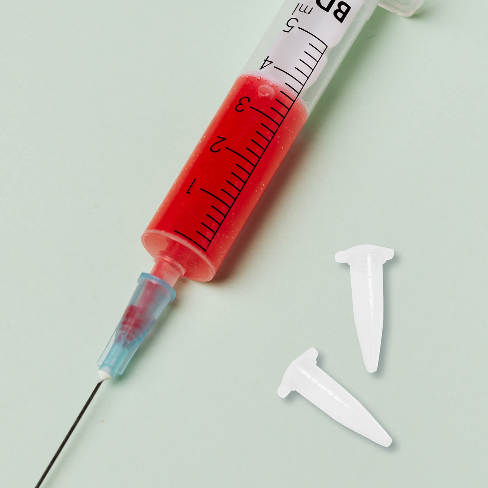 Tubos centrífuga plástico 500 Uds., Tubos ensayo 1, 5 ml, Recipiente Polipropileno para Laboratorio, Tubos análisis Sangre, Tubos anticoagulación para Laboratorio muestras levadura