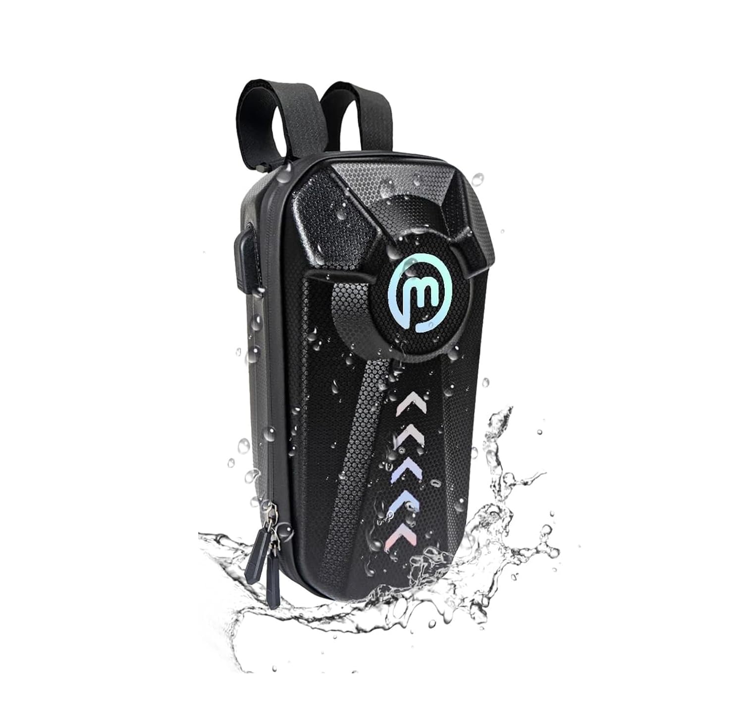 Mezelon Sac étanche pour scooter électrique | Sacoche de guidon imperméable en EVA rigide, imperméable