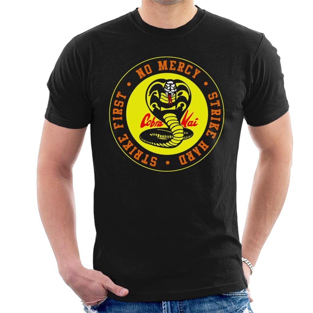Cobra Kai Snake Logo No Mercy Men's T-Shirt Black