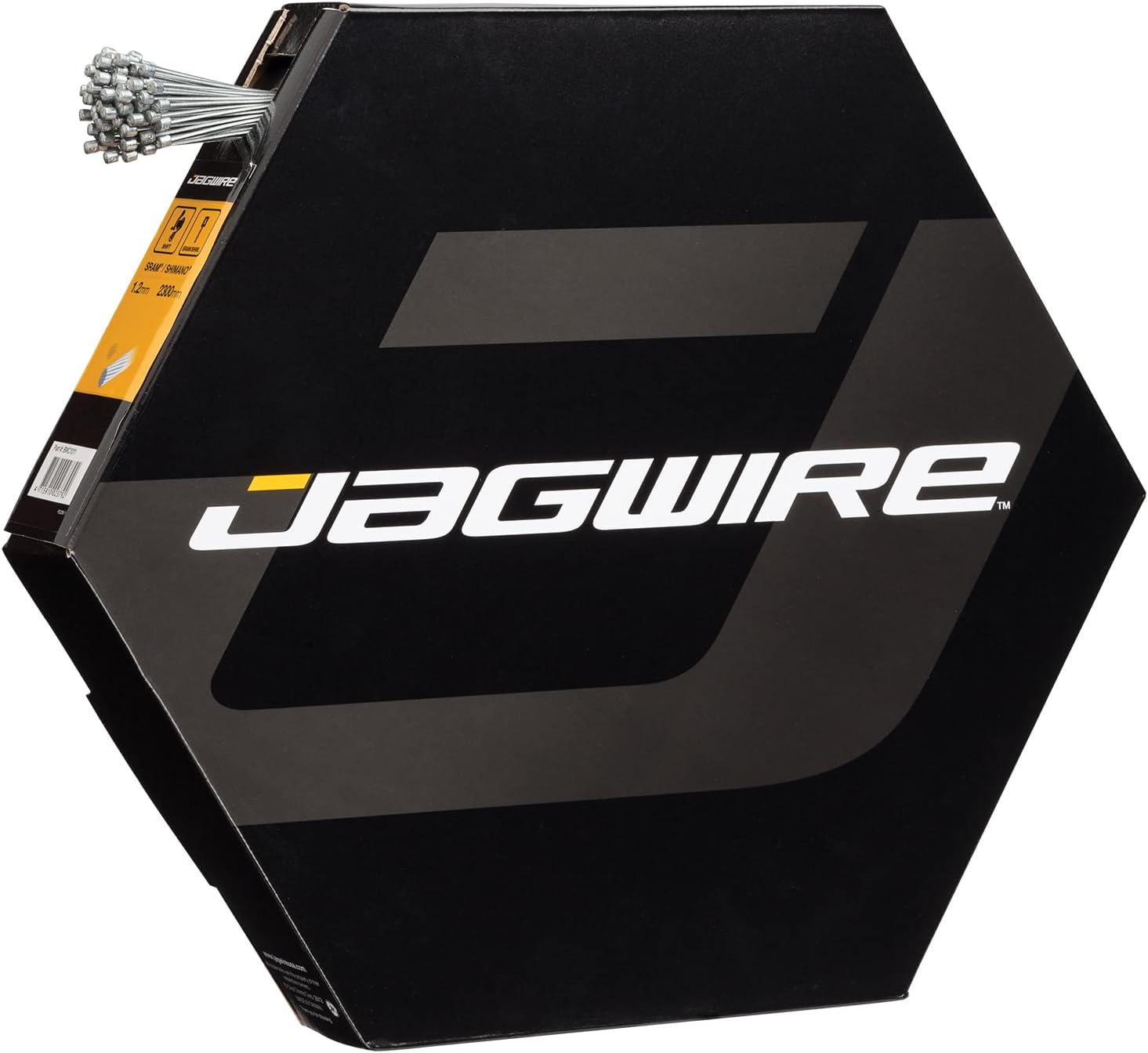 Jagwire Basics Set of 100 Stainless Steel Gear Cables 1.2 x 2300 mm Compatible with SRAM and Shimano
