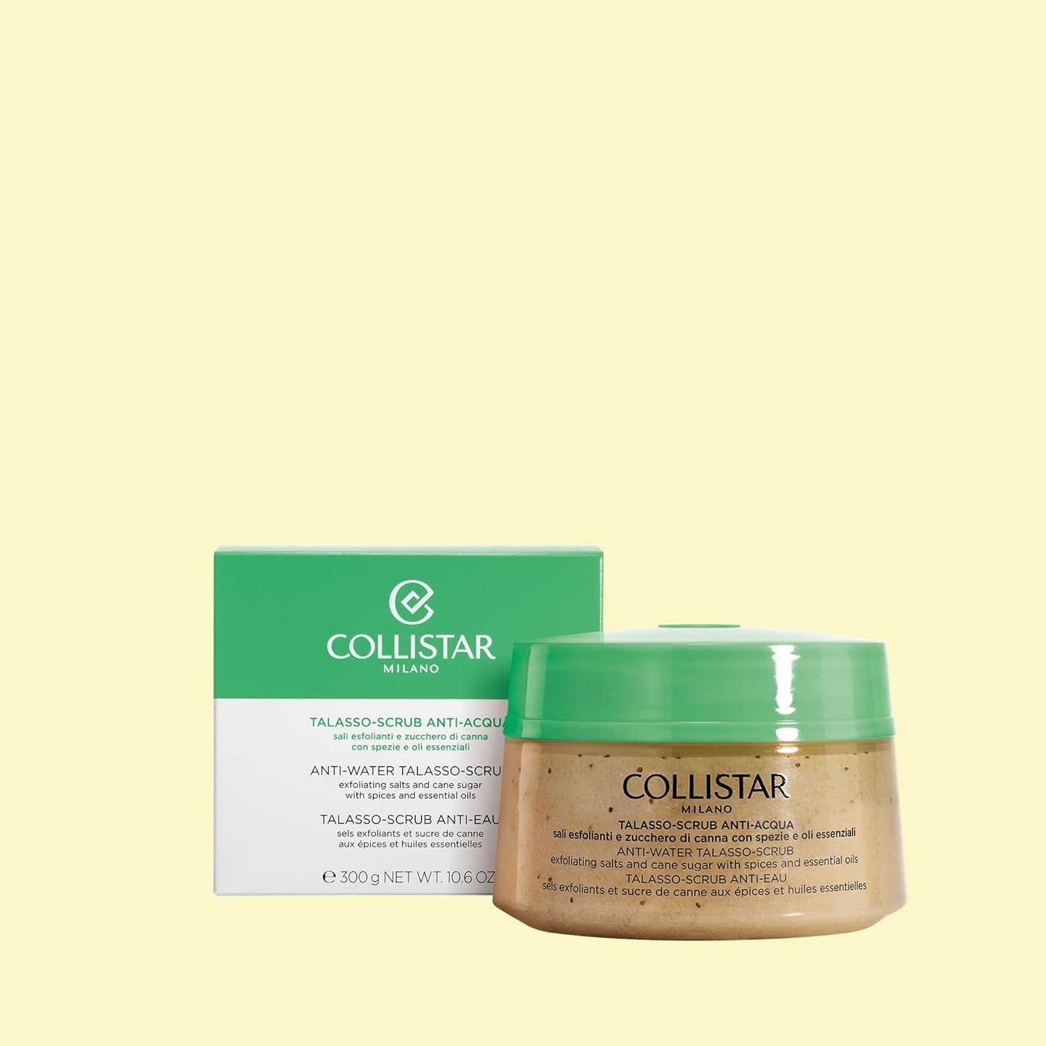 Colistar Talasso-Scrub Anti-Acqua, con Sali Esfolianti e Zucchero di Canna, Spezie e Oli Essenziali, 300 g