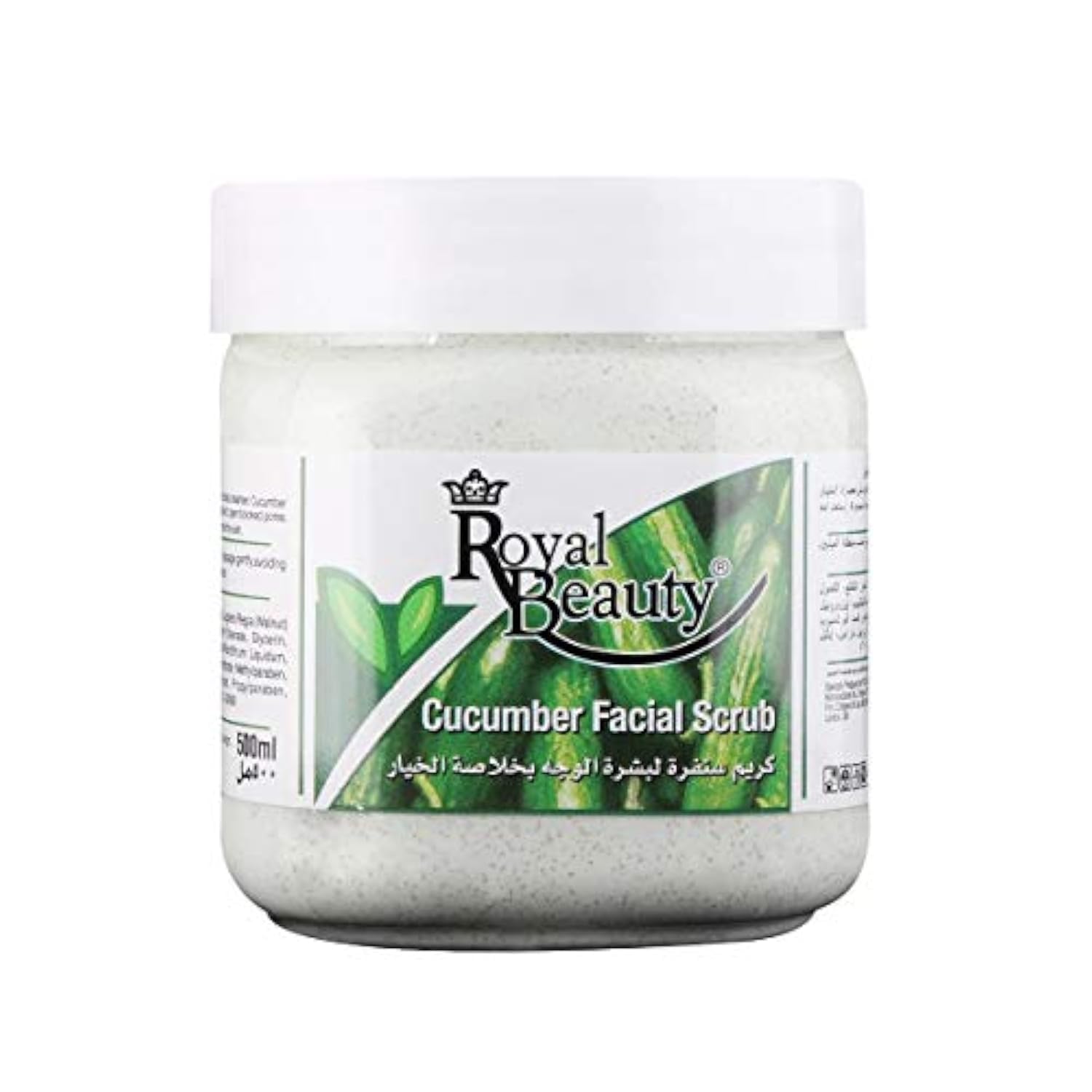 Face Scrub With Cucumber Extracts, Ideal For All Skin Types, Perfect For Deep Cleansing, Unclog Pores, 500 ml