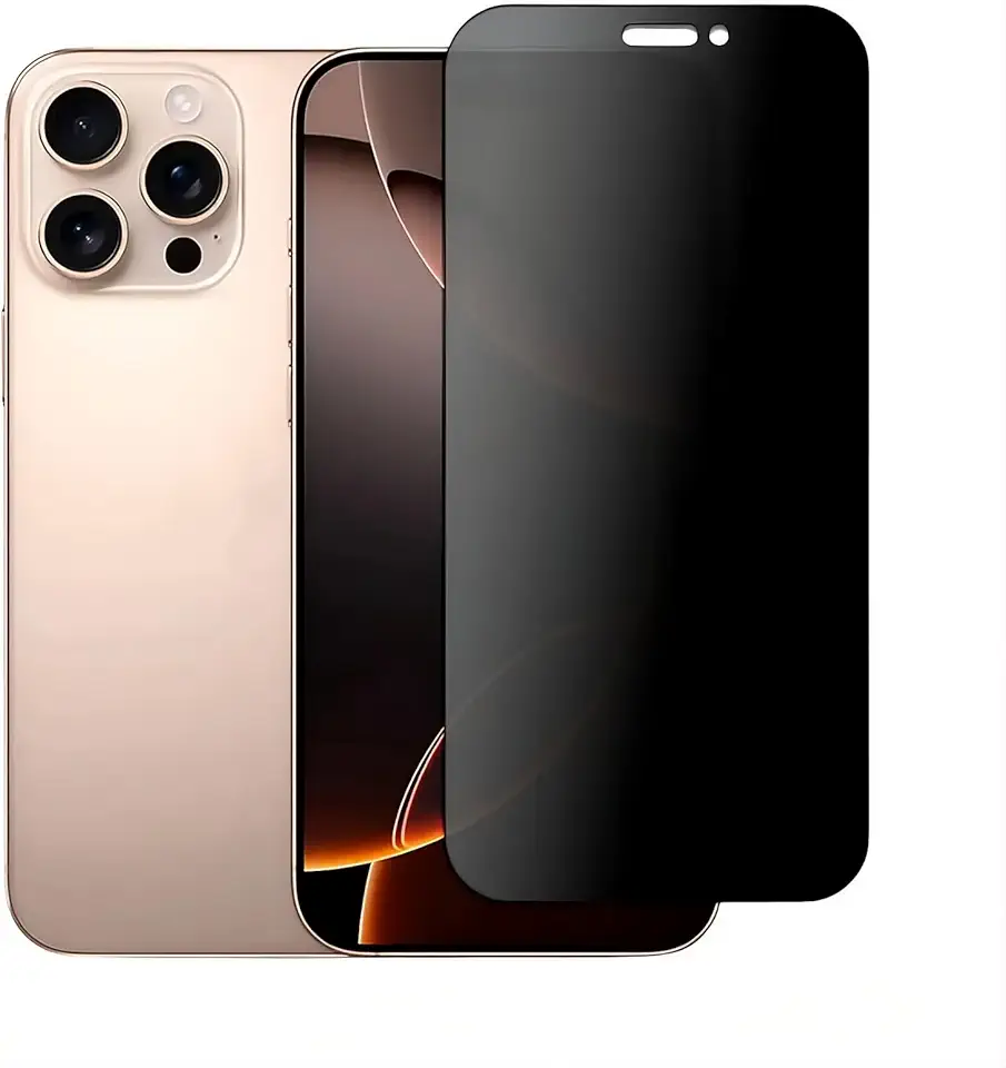 Película Cerâmica 9D Privacidade para (iPhone 15 Pro Max) Anti Espião Tela Inteira com Kit Instalação (iPhone 15 Pro Max)