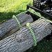 Timber Tuff 15 Foot 4,700 Pound Maximum Pulling Force Choker Chain with Probe Stake for ATVs, UTVs, and Lawn Tractors, High Visibility Green