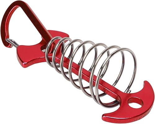 Miniatura 9 de Tgoon Estacas para tienda de campaña Fishbone hebilla de resorte ajustable 5 piezas estaca duradera para tienda de campaña para pesca