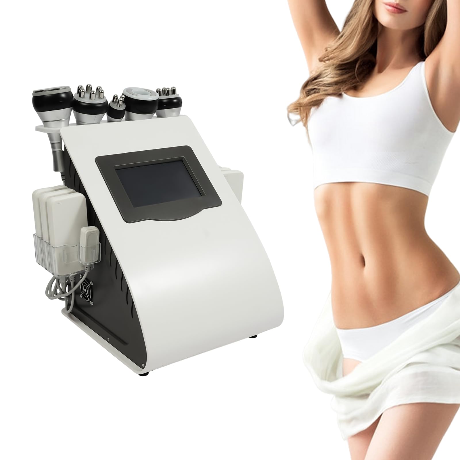 40K Cuerpo Adelgazamiento Máquina Lipocavitación Radiofrecuencia Dispositivo Multipolar Radiofrecuencia Cara Cuerpo Dispositivo,Múltiples Modos,Máquina De Belleza Facial