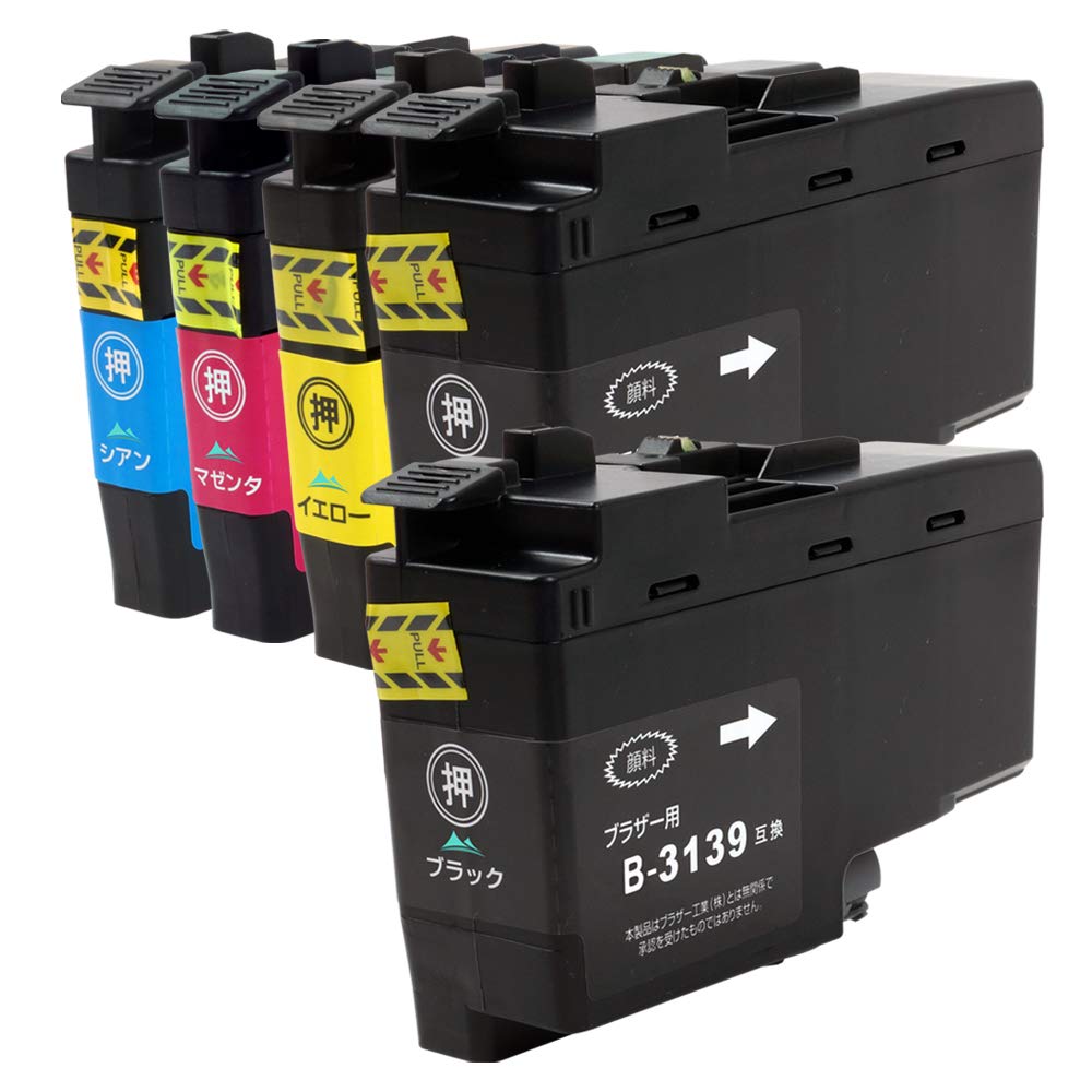 Brother LC-3139 インクカートリッジ　ブラック、シアン、マゼンタ LC3139BK 顔料 LC3139C LC3139M LC3139Y 大容量 4色セット